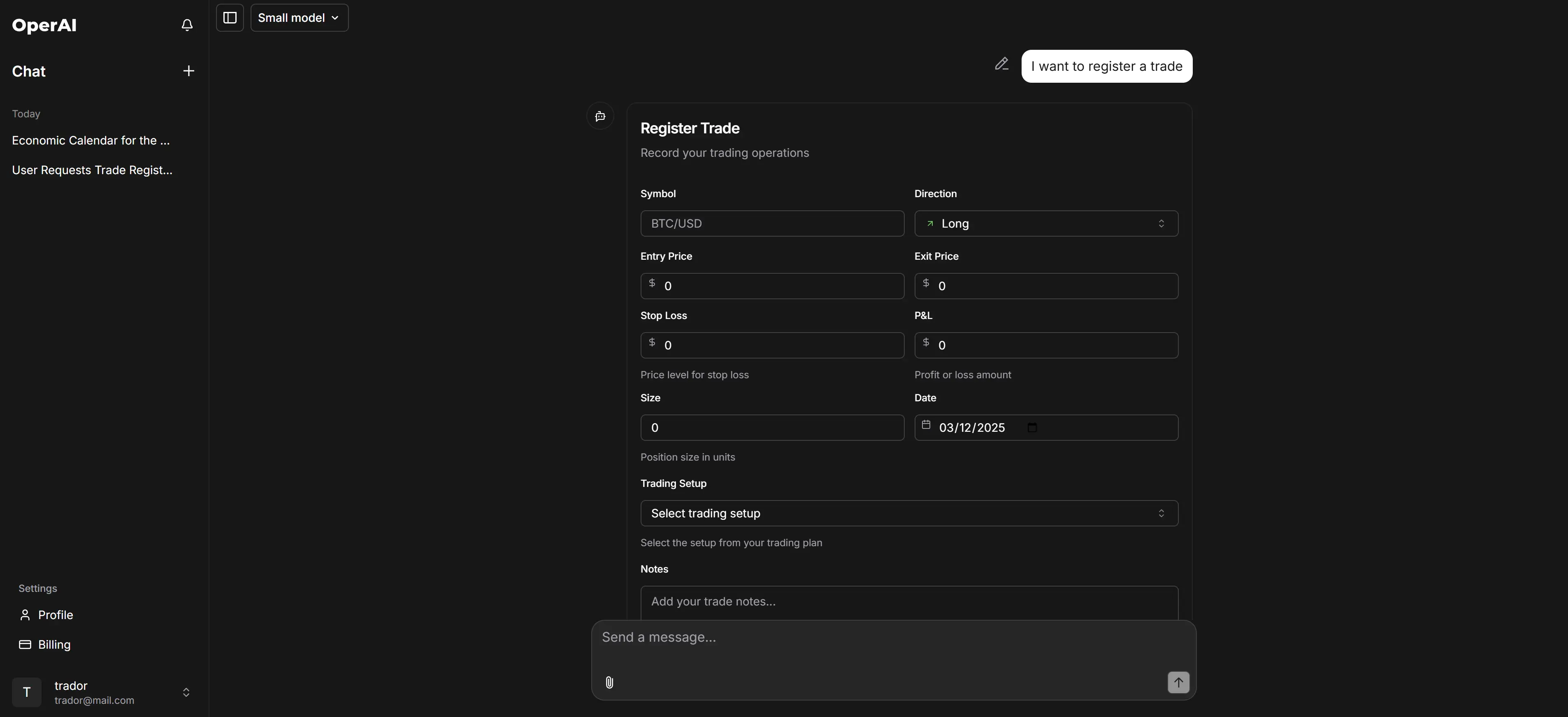 Trading Journal Dashboard